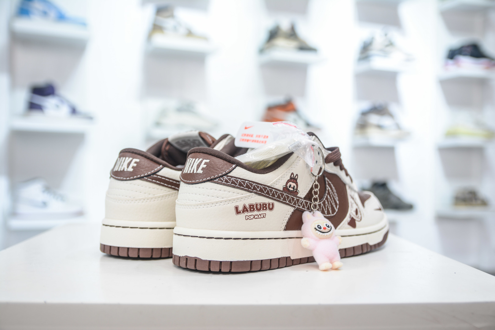 Nike SB Dunk Low x Labubu Collab - Brown and White Designer Sneakers 7 cmp i1756912774595 3331 0 5