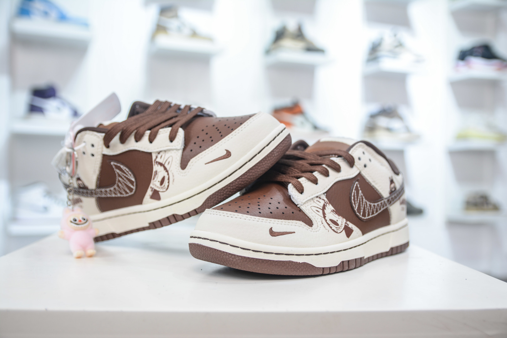 Nike SB Dunk Low x Labubu Collab - Brown and White Designer Sneakers 5 cmp i1756912774598 6311 0 3