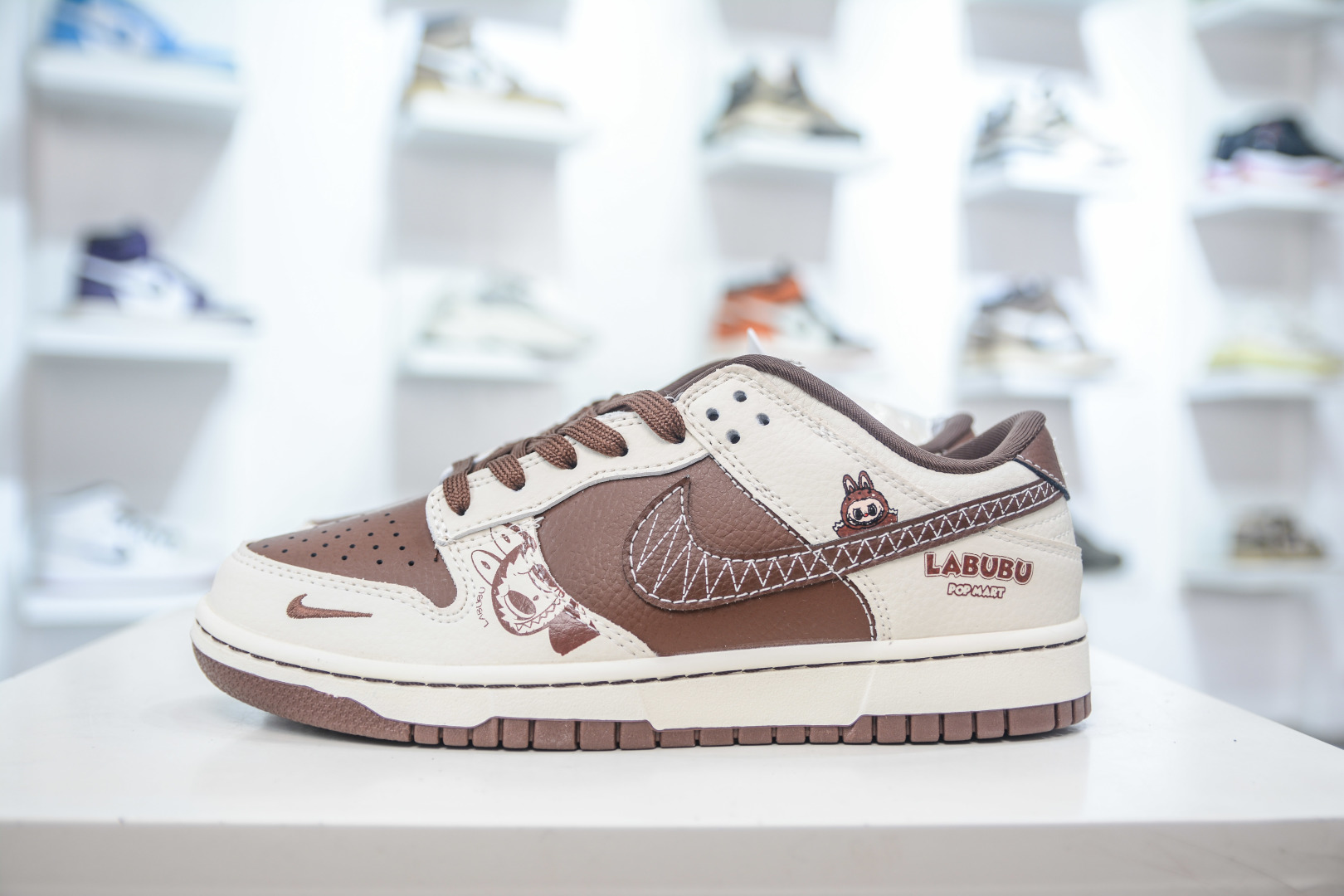 Nike SB Dunk Low x Labubu Collab - Brown and White Designer Sneakers 2 cmp i1756912774606 2467 0 0