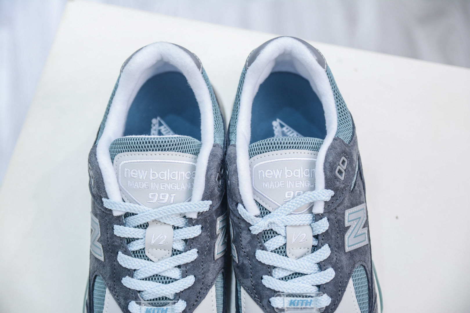 Kith x New Balance 991V2 'Grey Blue' Retro Running Shoes - Premium Comfort 9 cmp i1756913361171 1785 0 7