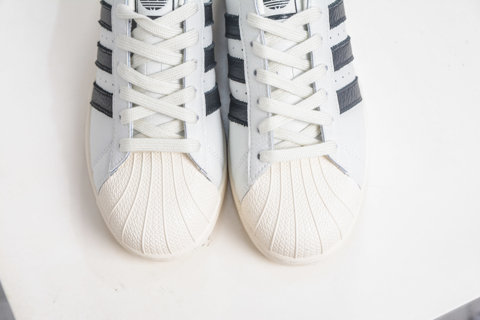 Adidas Originals Superstar White Black Leather Sneakers Retro Shell Toe Shoes 10 cmp i1757099397037 597 0 8