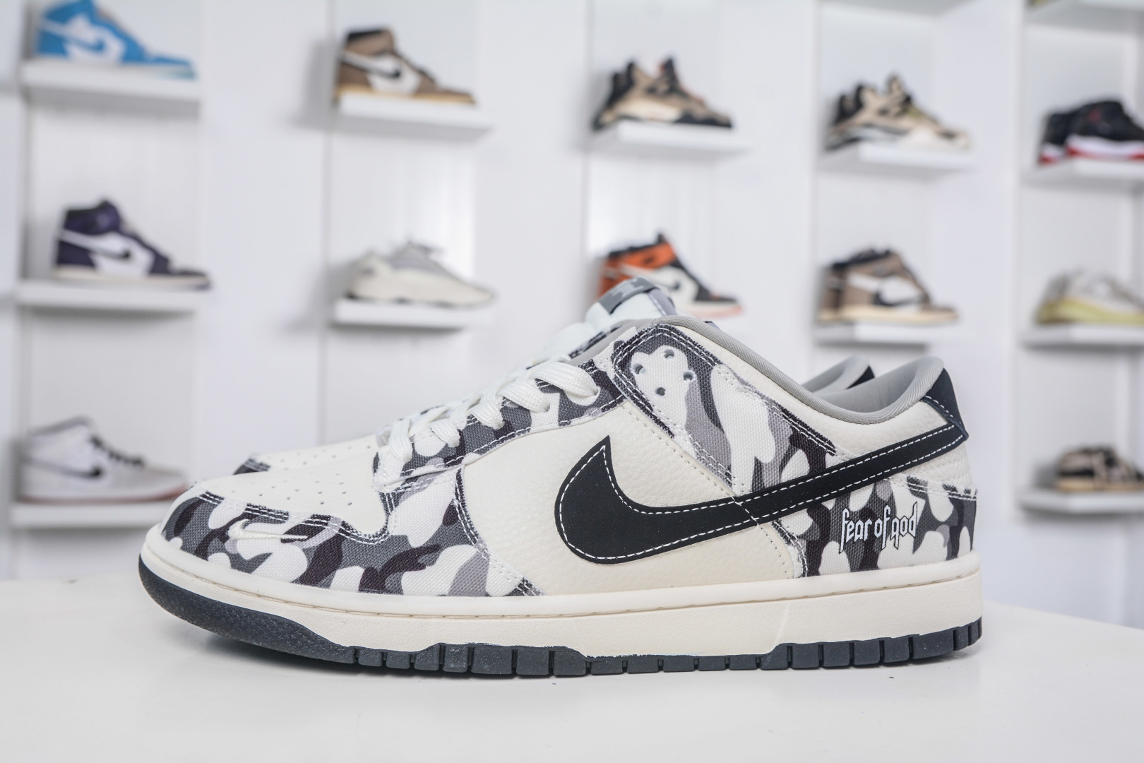 Nike SB Dunk Low x Fear of God FOG Collabo Black White Camo Sneakers 2 cmp i1757099535026 3491 0 0