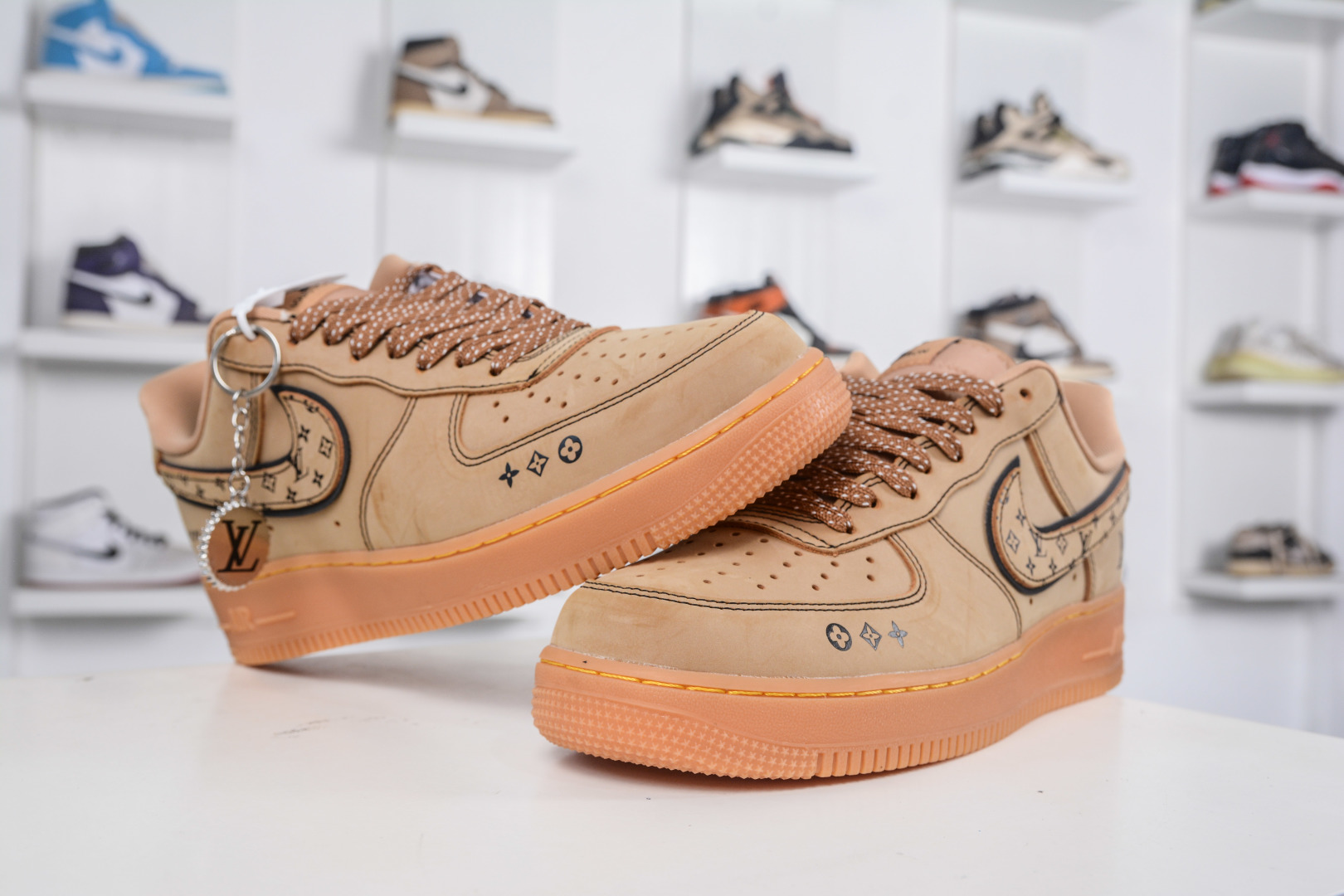 Nike Air Force 1 Low 07 x Louis Vuitton Wheat - Premium Comfort Sneakers 5 cmp i1757099590567 935 0 3