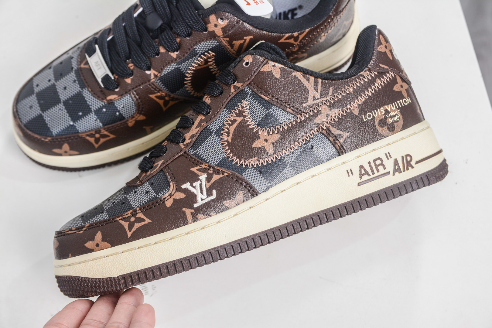 Nike Air Force 1 Low x Louis Vuitton Brown Black Checkerboard 7 cmp i1757099655657 3643 0 6