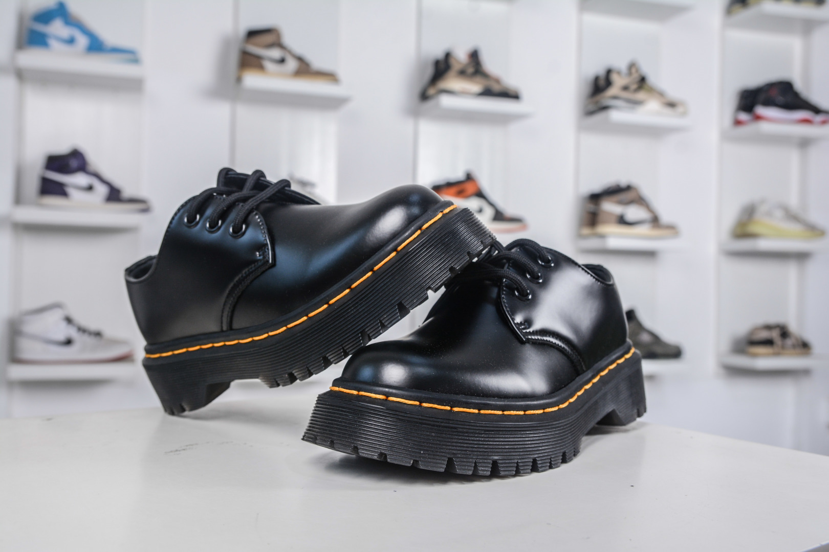 Dr. Martens 1461 Platform Leather Oxford Shoes, Black, Women's US 5-10 5 cmp i1757099833504 1756 0 3