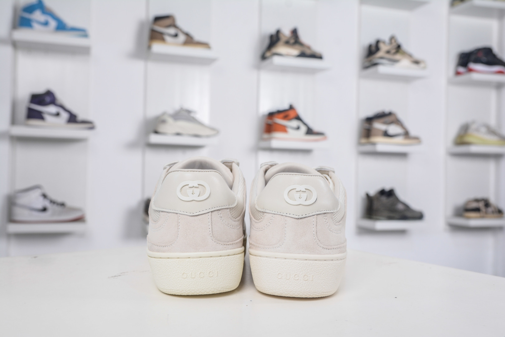 Gucci G75 Round Toe Lace-Up Sneakers in Soft Suede - Modern Charm 2 cmp i1757100127054 8246 0 1