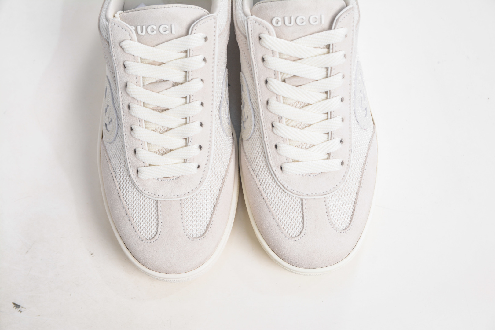 Gucci G75 Round Toe Lace-Up Sneakers in Soft Suede - Modern Charm 9 cmp i1757100130021 6015 0 8