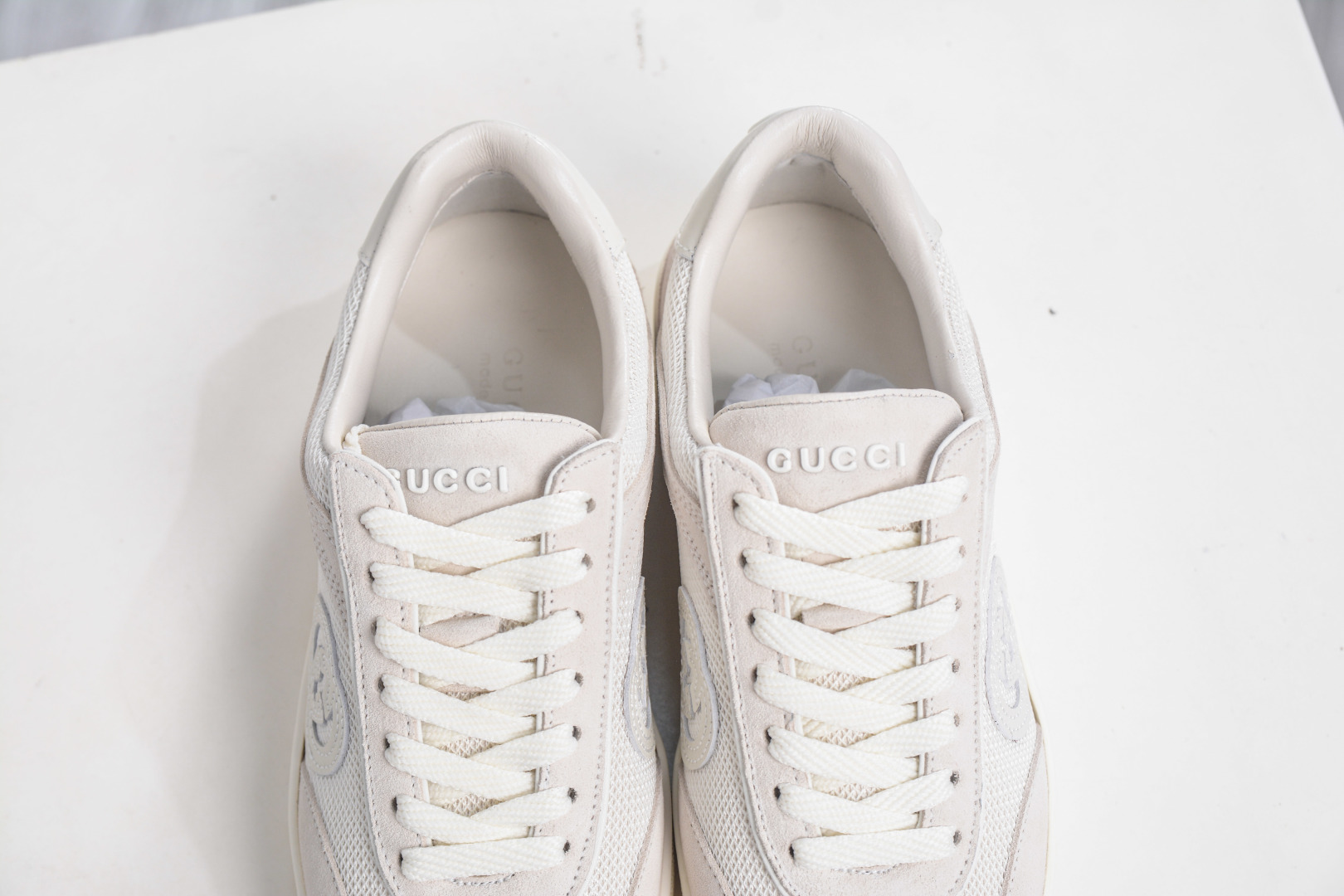 Gucci G75 Round Toe Lace-Up Sneakers in Soft Suede - Modern Charm 8 cmp i1757100130021 7479 0 7
