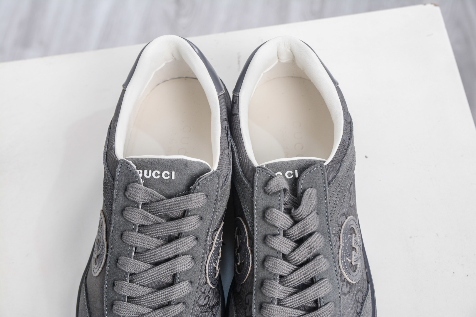 Gucci Men's G75 Round Toe Lace-Up Sneaker with Interlocking G Detail 9 cmp i1757100183779 2860 0 7