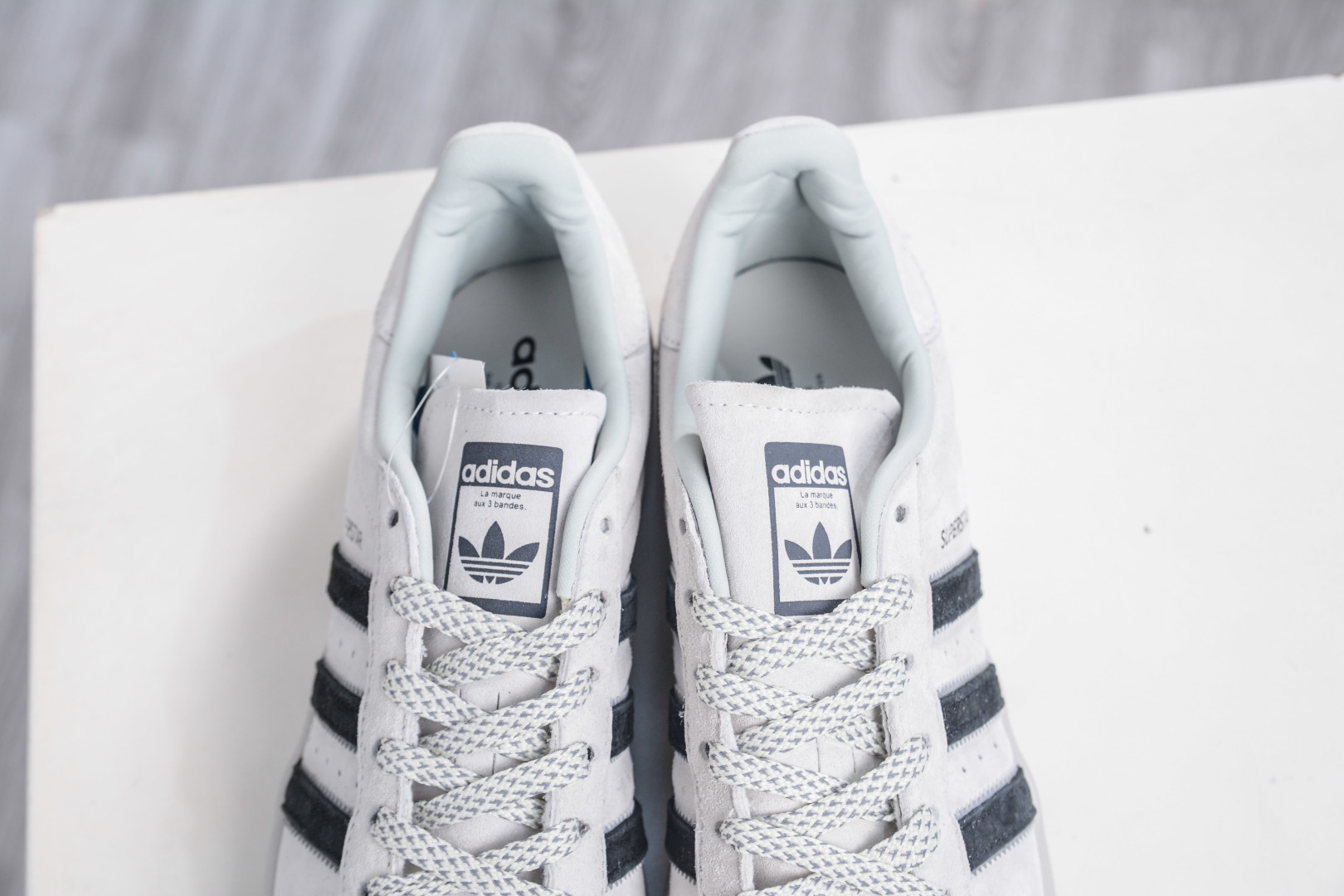 Adidas Originals Superstar Grey Black Leather Sneakers, Iconic Style & Comfort 8 cmp i1757198243973 8813 0 7