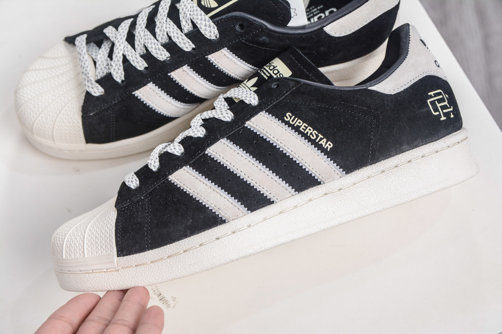 Adidas Originals Superstar "Defending Champion" Black/White Leather Sneakers 8 cmp i1757198291941 3939 0 6