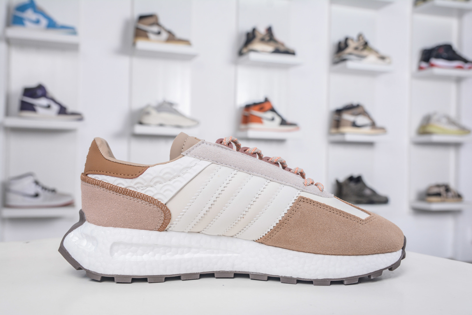 Adidas Originals Retropy E5 Boost Racing 1 Retro Sneakers - Beige/White 3 cmp i1757198619519 322 0 2