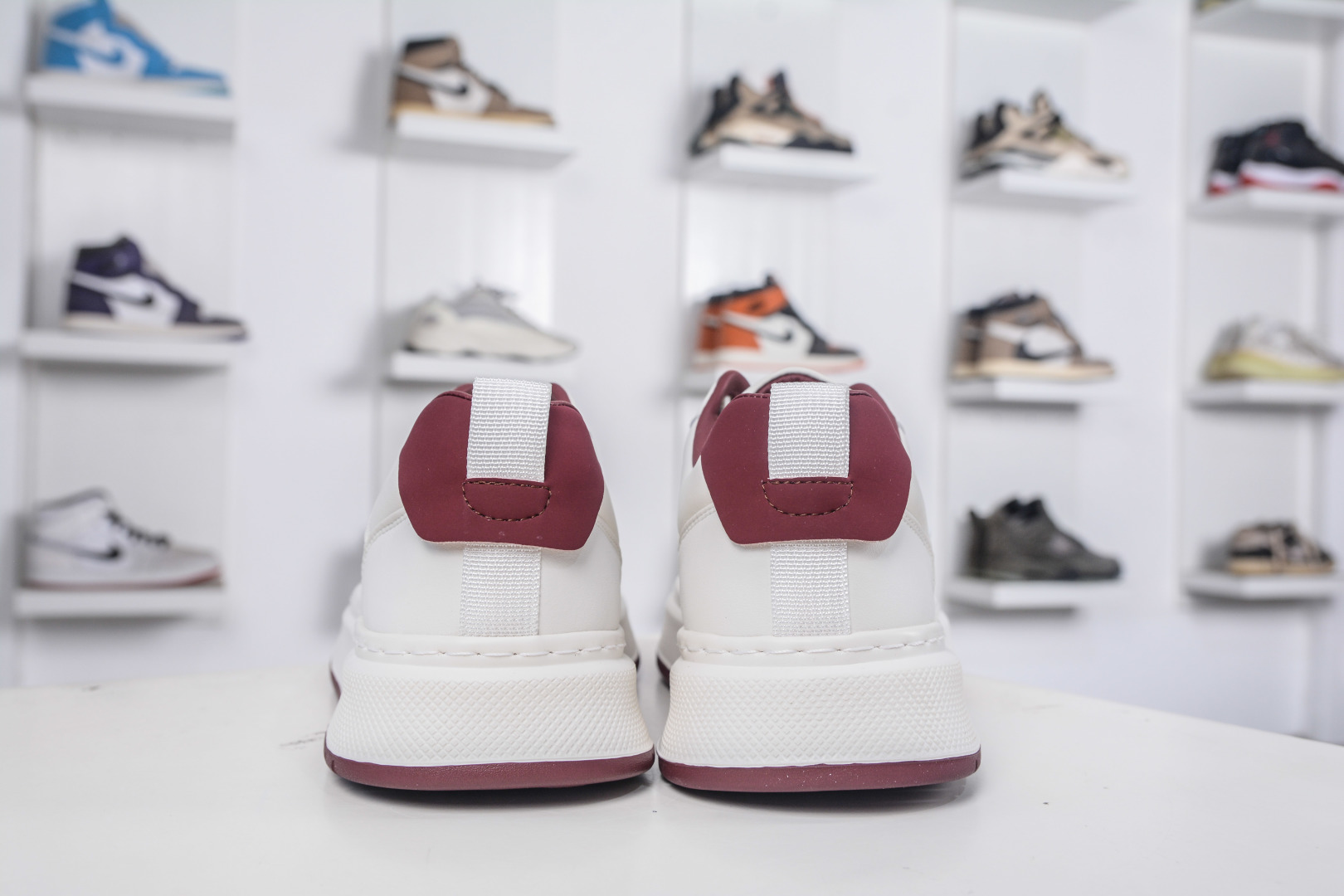 Valentino Rockstud Untitled White Leather Sneakers With Burgundy Accents 3 cmp i1757198714205 9311 0 1