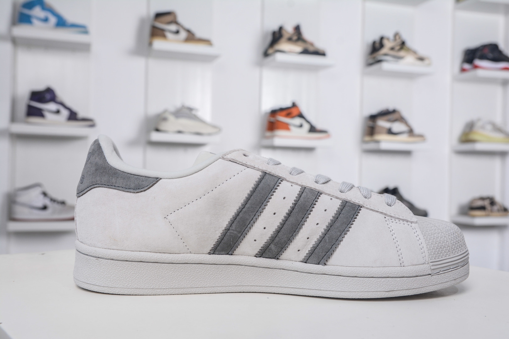 Adidas Originals Superstar Gray Leather Sneakers - Limited Edition Design 3 cmp i1757352188766 4377 0 2