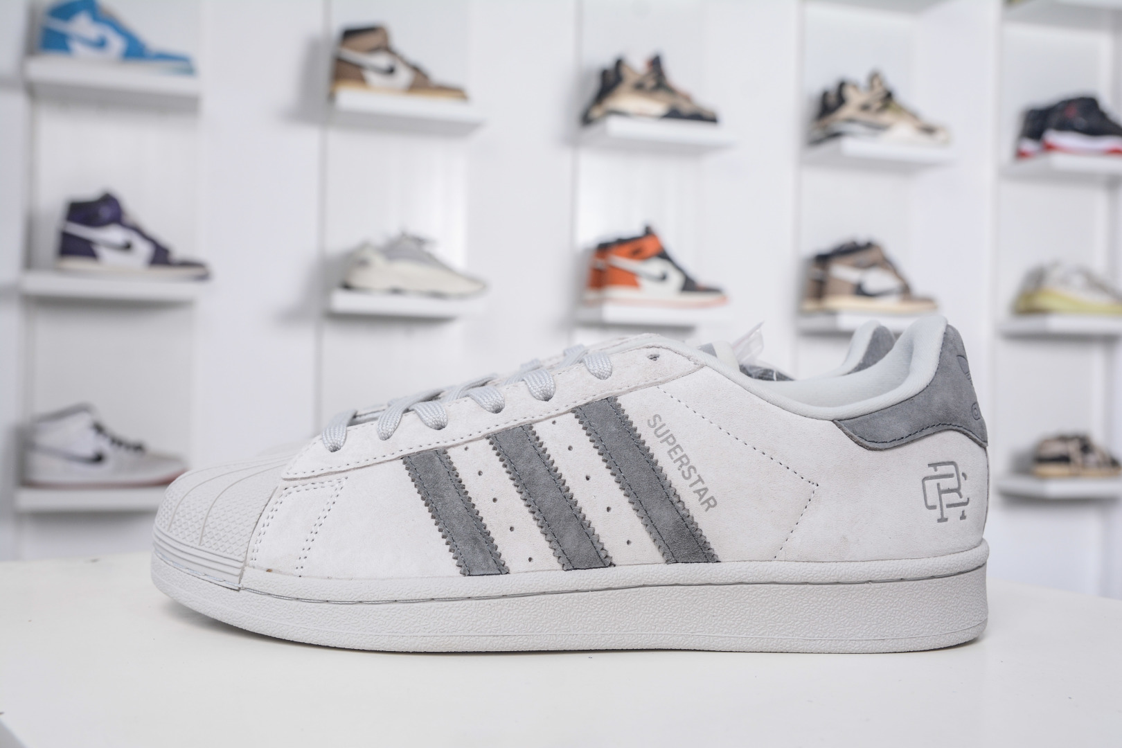Adidas Originals Superstar Gray Leather Sneakers - Limited Edition Design 1 cmp i1757352188772 2074 0 0