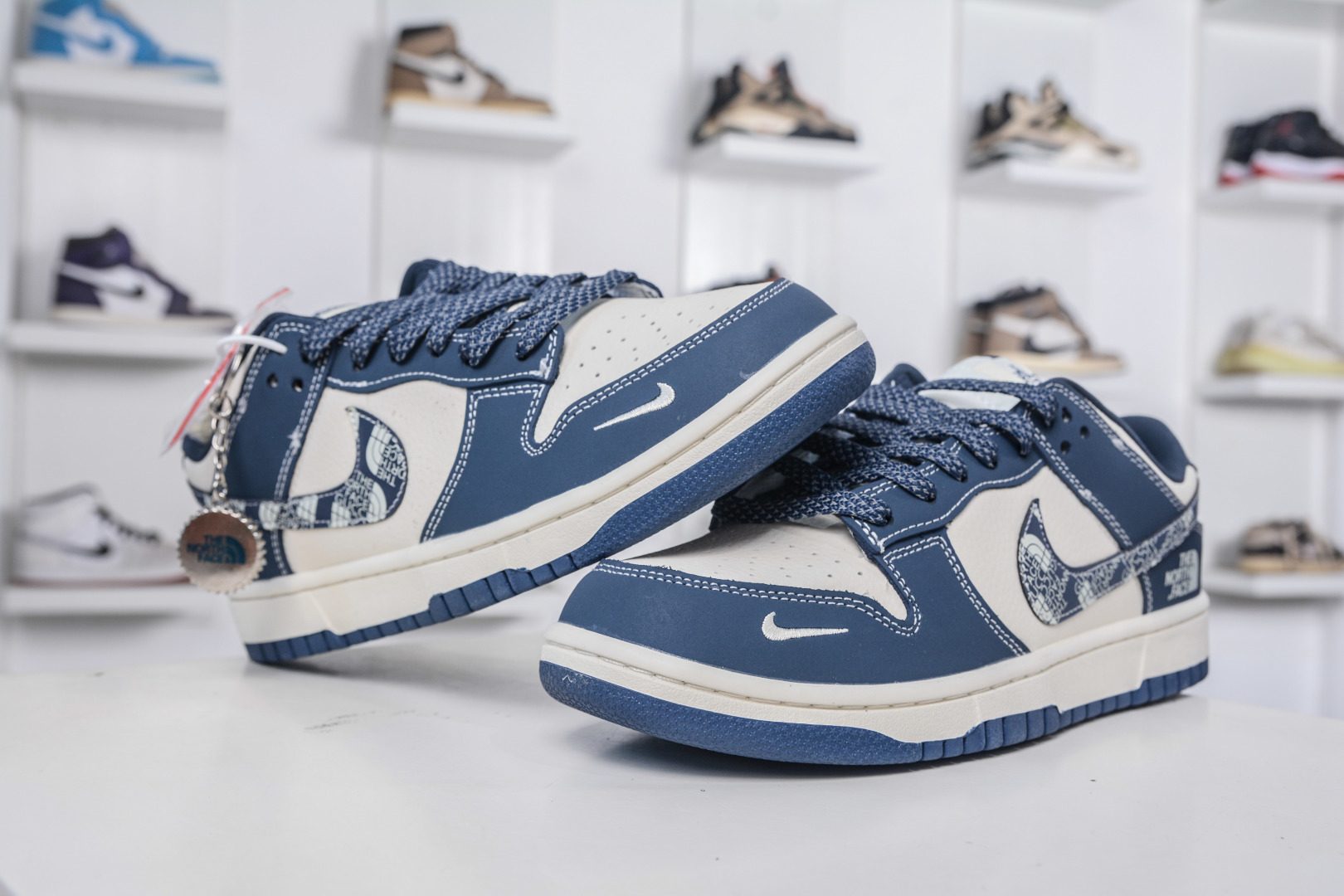 Air Jordan 1 Low x The North Face Custom Sneakers - Ink Blue 5 cmp i1757352408098 1822 0 3