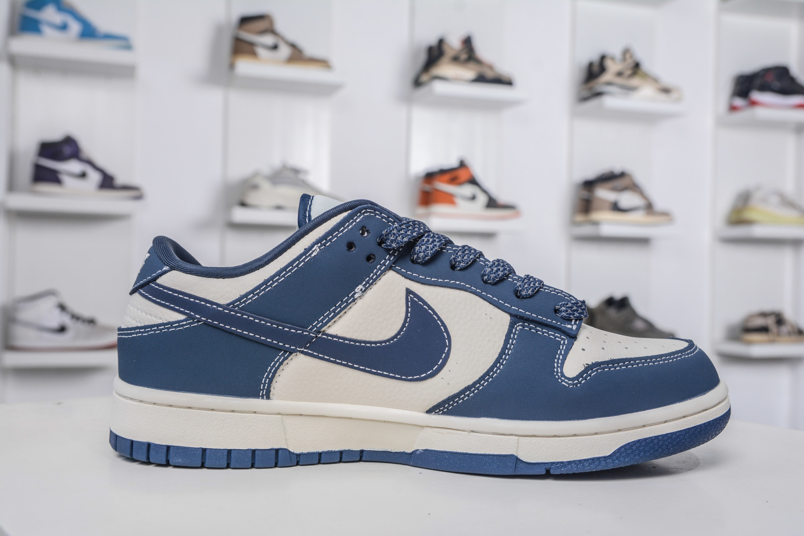 Air Jordan 1 Low x The North Face Custom Sneakers - Ink Blue 4 cmp i1757352408152 8374 0 2