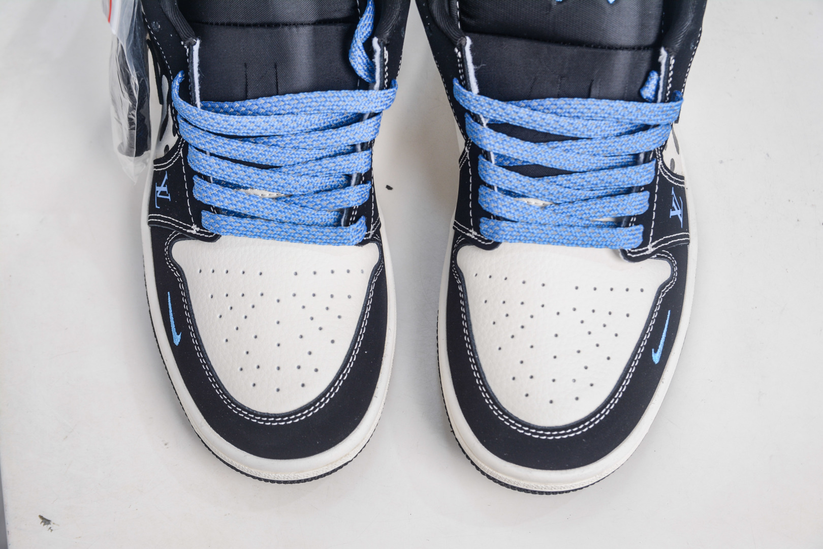 Air Jordan 1 Low x Louis Vuitton Collab Black White Blue Sneakers 10 cmp i1757352467864 7008 0 8