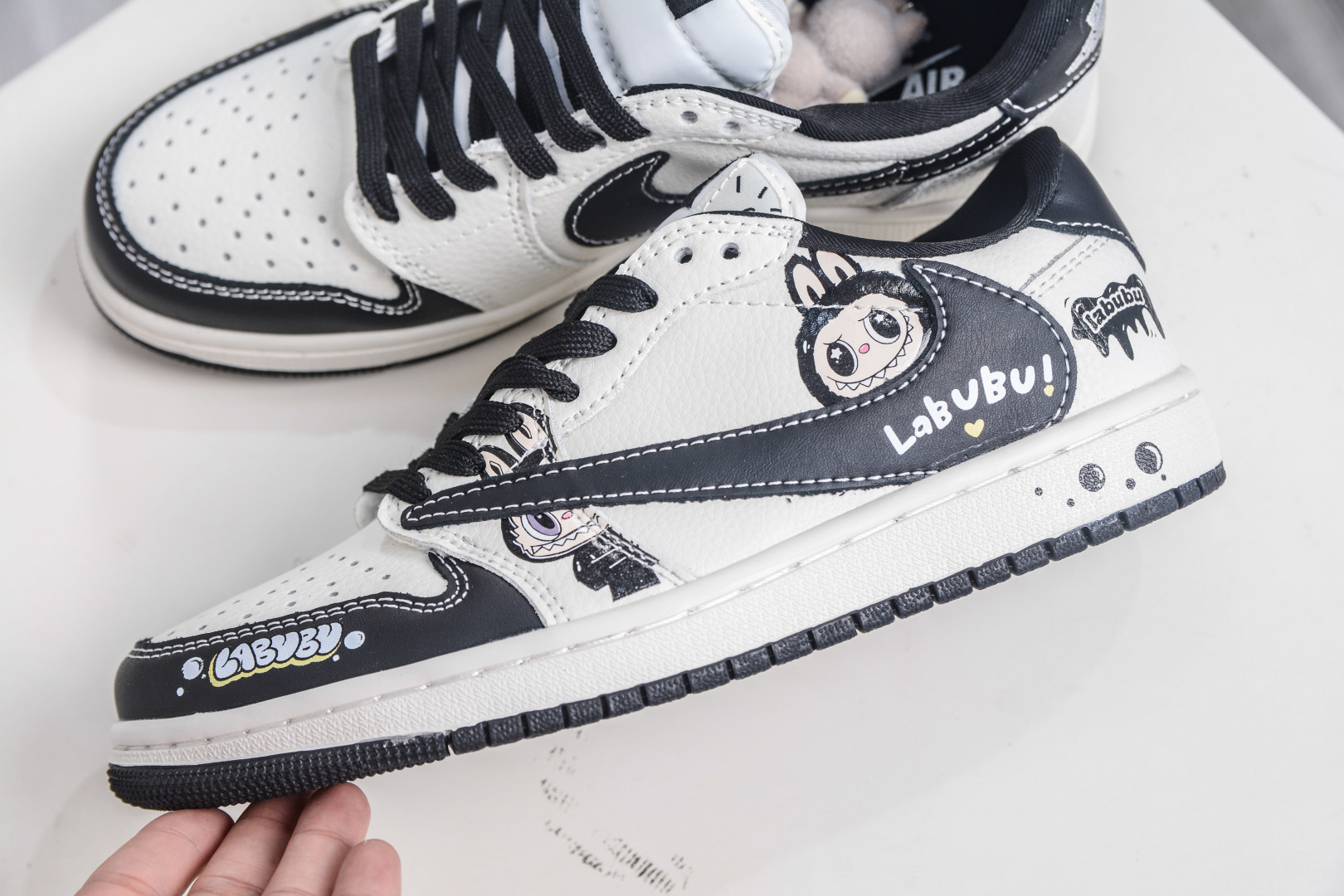 Air Jordan 1 Low X LABUBU White Black Custom Sneakers With Air Cushion 8 cmp i1757352523849 5760 0 6