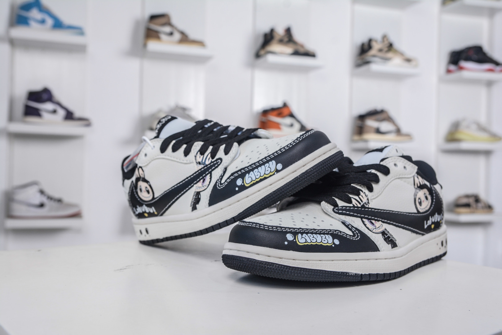 Air Jordan 1 Low X LABUBU White Black Custom Sneakers With Air Cushion 5 cmp i1757352525302 4226 0 3