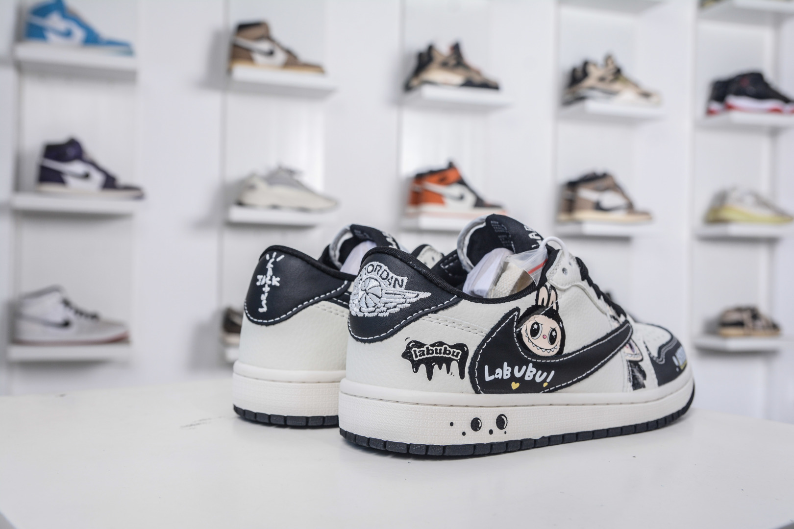 Air Jordan 1 Low X LABUBU White Black Custom Sneakers With Air Cushion 7 cmp i1757352525303 8268 0 5