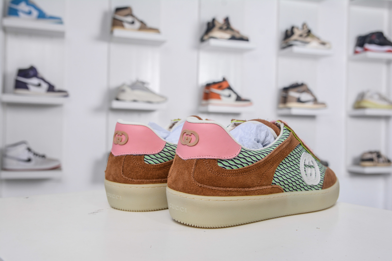 Gucci G75 Round Toe Suede Sneakers with Interlocking G Logo - Stylish & Comfy 6 cmp i1757356662821 9088 0 5