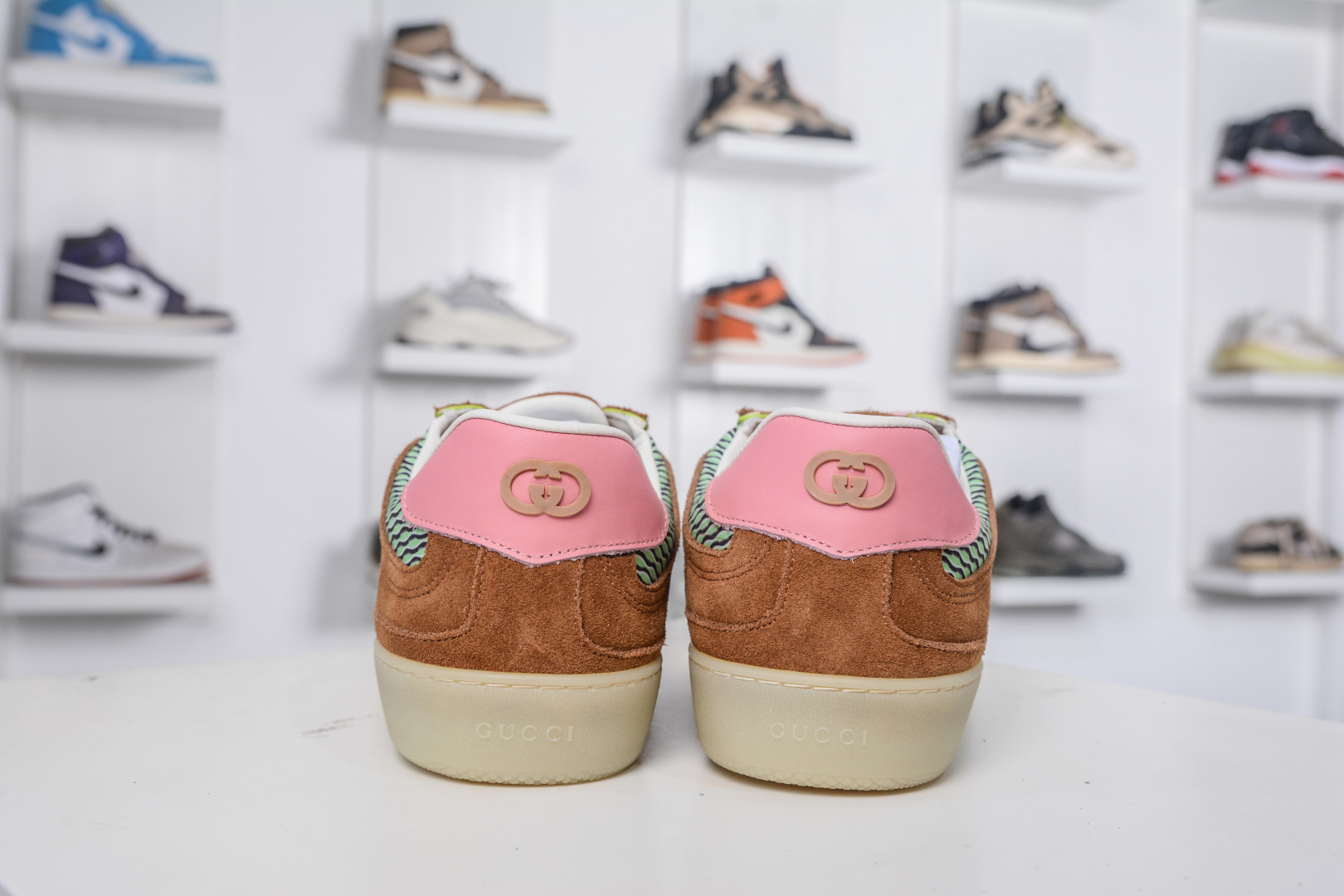 Gucci G75 Round Toe Suede Sneakers with Interlocking G Logo - Stylish & Comfy 2 cmp i1757356662823 581 0 1