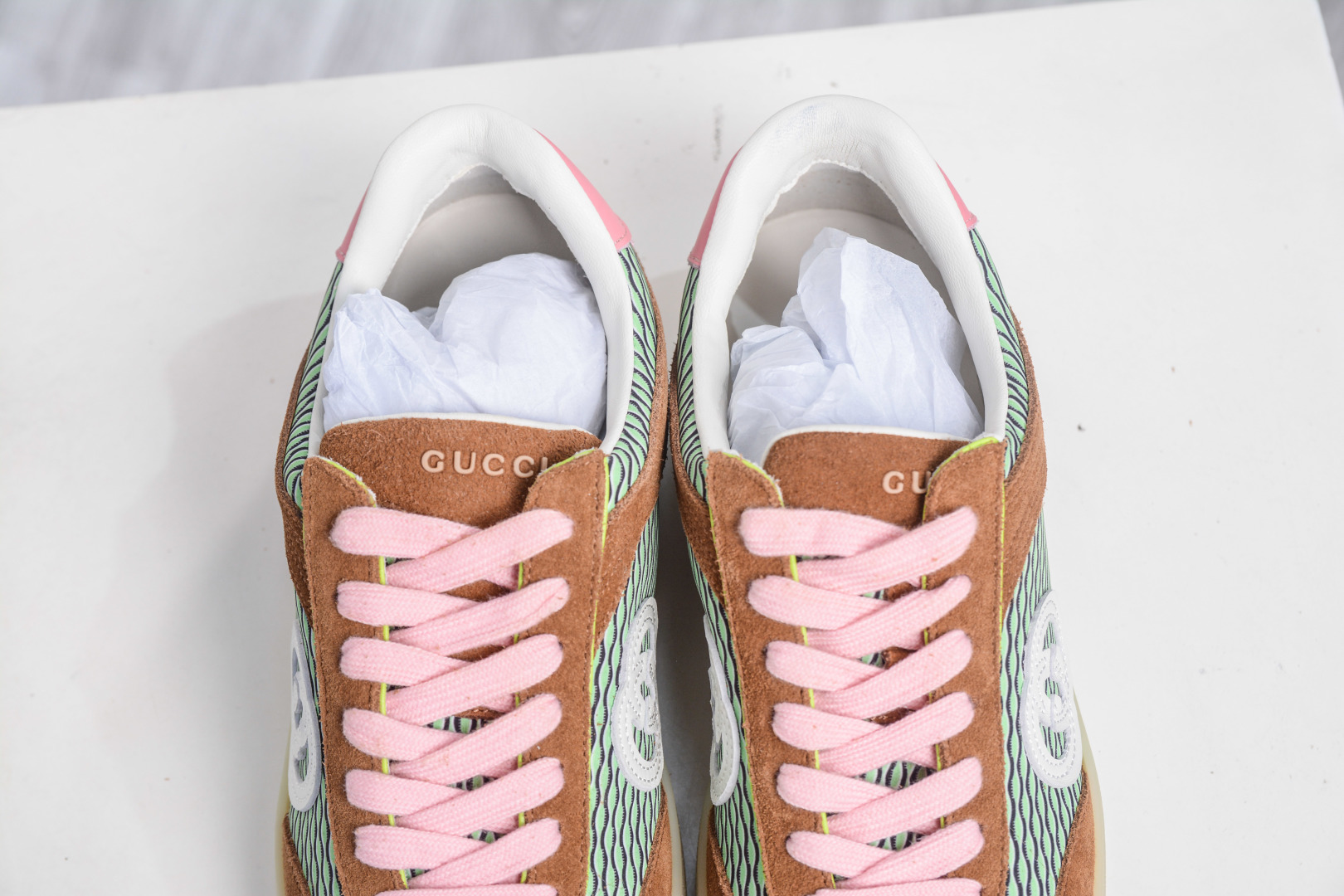 Gucci G75 Round Toe Suede Sneakers with Interlocking G Logo - Stylish & Comfy 8 cmp i1757356663755 4354 0 7