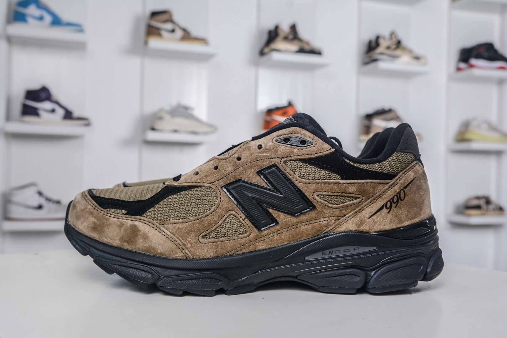 New Balance 990v3 Black Brown, Third Generation Retro Running Shoes