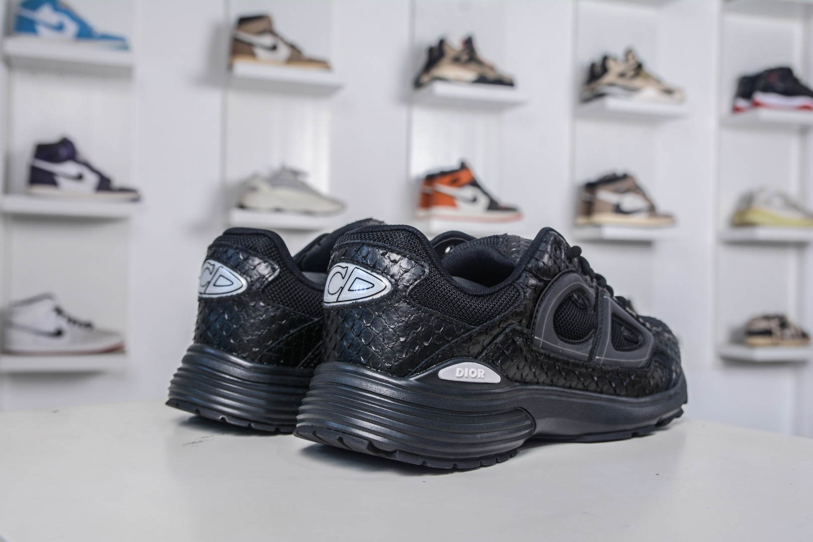 Dior B30 Black Mesh Low-Top Sneakers with Reflective CD30 Logo 7 cmp i1757358605760 4644 0 5