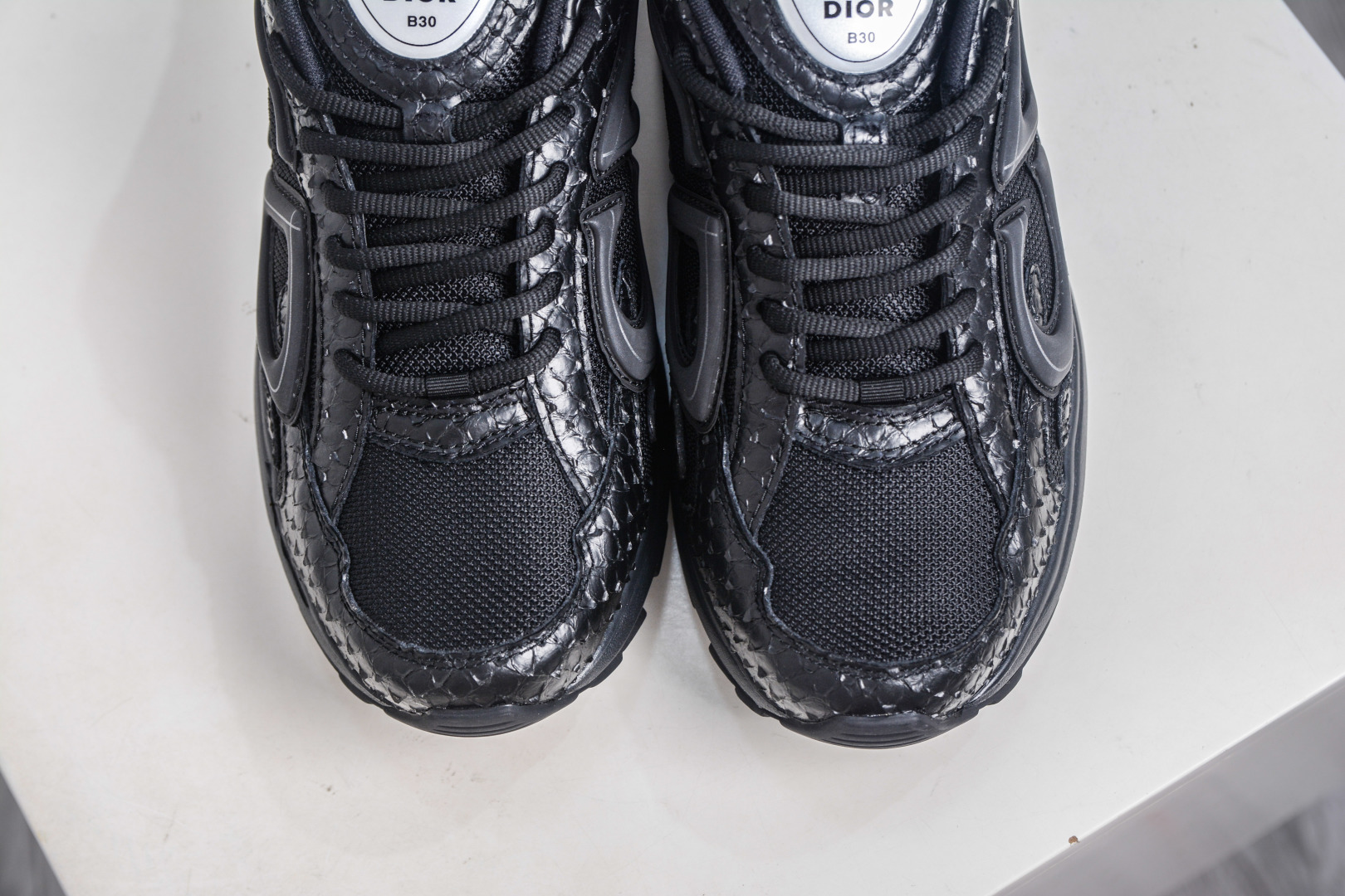 Dior B30 Black Mesh Low-Top Sneakers with Reflective CD30 Logo 10 cmp i1757358606945 734 0 8