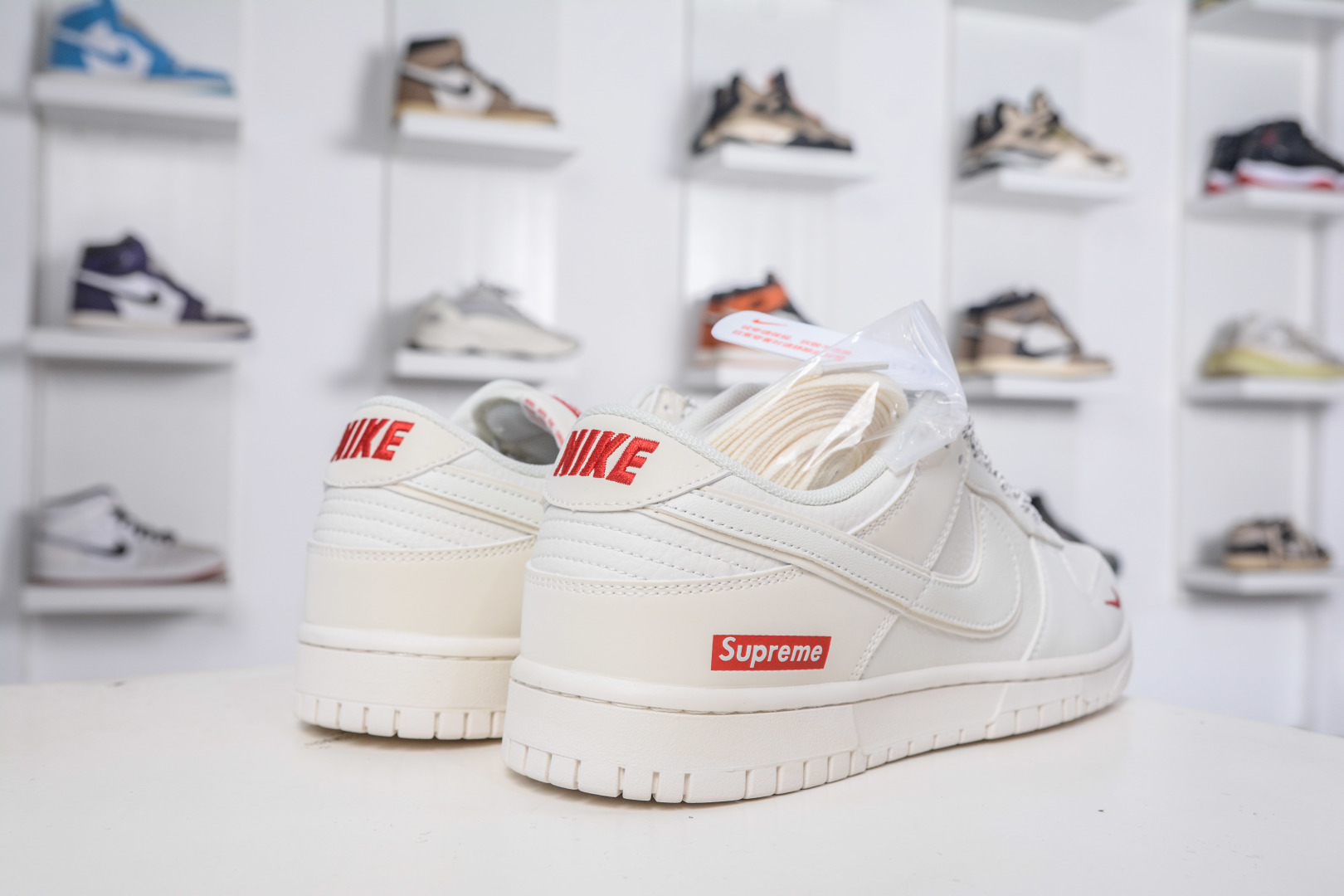 Nike SB Dunk Low x Supreme Collab - Premium Leather, Stylish Cream/Red Sneakers 6 cmp i1757439547077 7794 0 5
