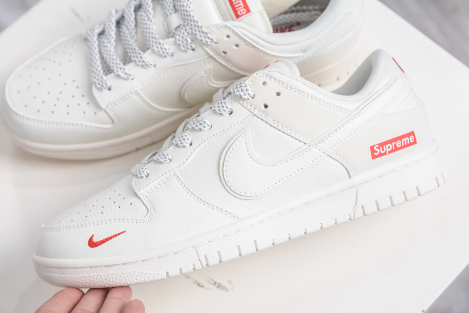 Nike SB Dunk Low x Supreme Collab - Premium Leather, Stylish Cream/Red Sneakers 7 cmp i1757439548100 6409 0 6