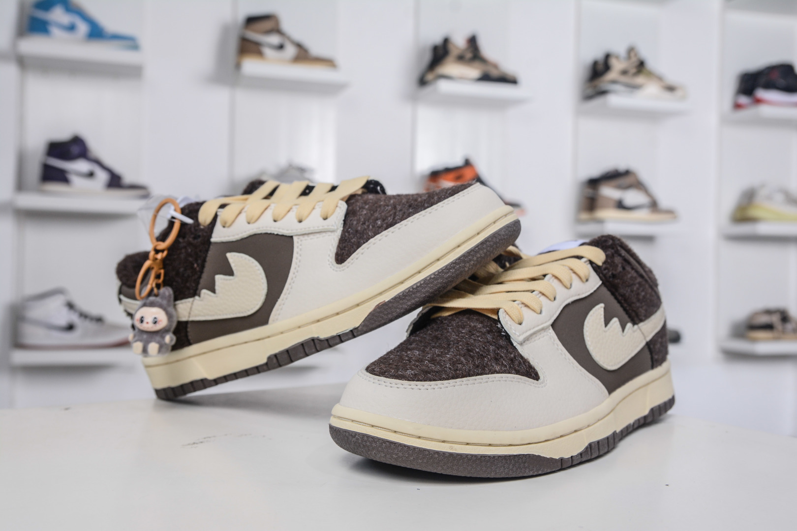 Nike SB Dunk Low x Labubu Collab: Cream & Brown Designer Sneakers 4 cmp i1757439611167 9320 0 3