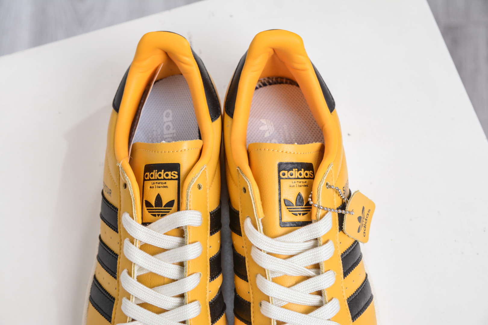 Adidas Originals Superstar Yellow Black Leather Upper Sneakers HQ0498 9 cmp i1757439728631 9993 0 7