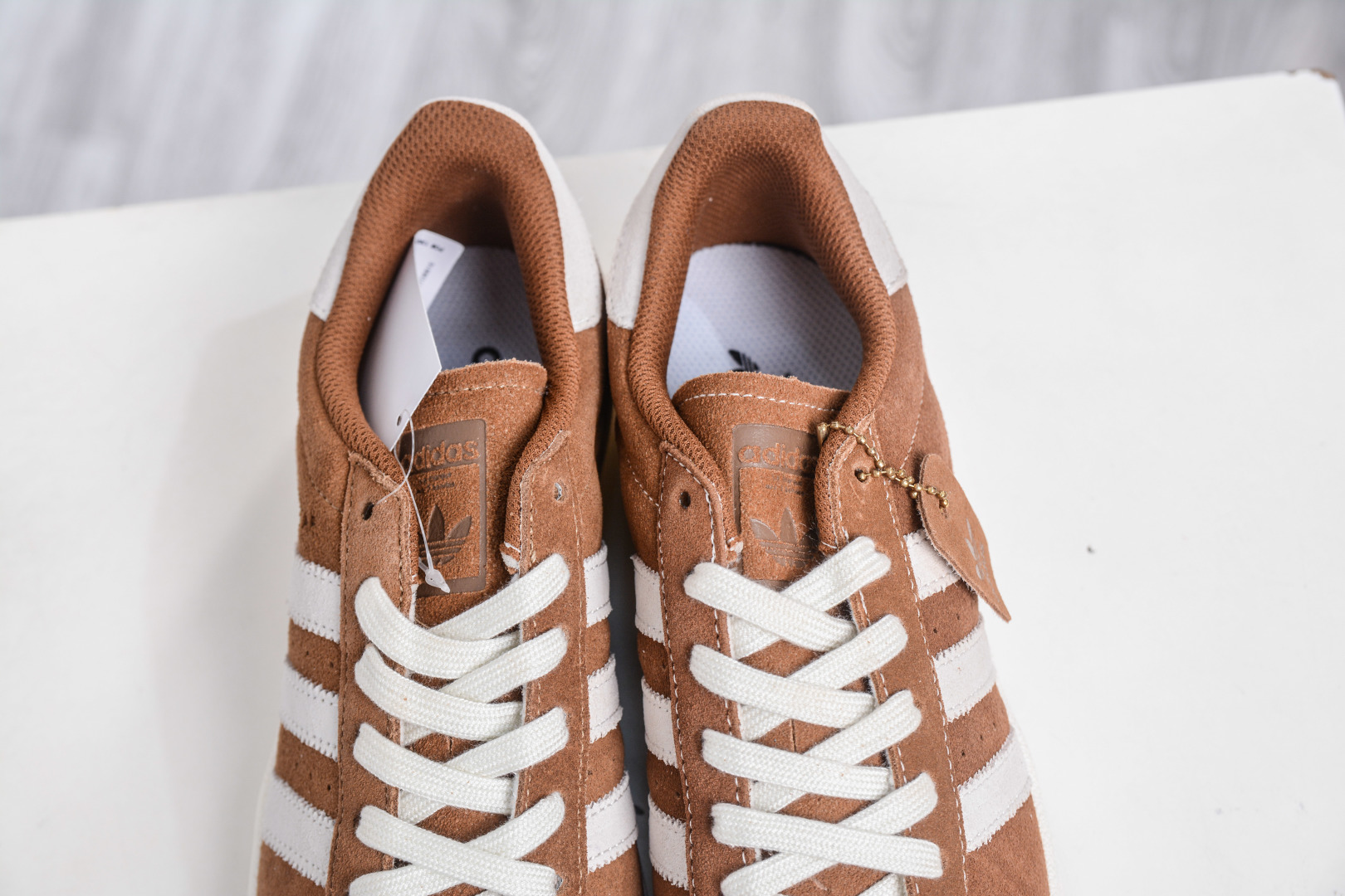 Adidas Originals Superstar Brown White Shell Toe Leather Sneakers IG3048 9 cmp i1757439791085 7932 0 7