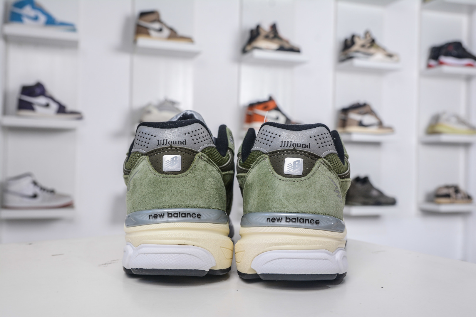 290 ZC总裁版 JJJJound x New Balance 990系列 新百伦NB990V3 联名草绿色 第三代总统复古慢跑鞋 M990JD3