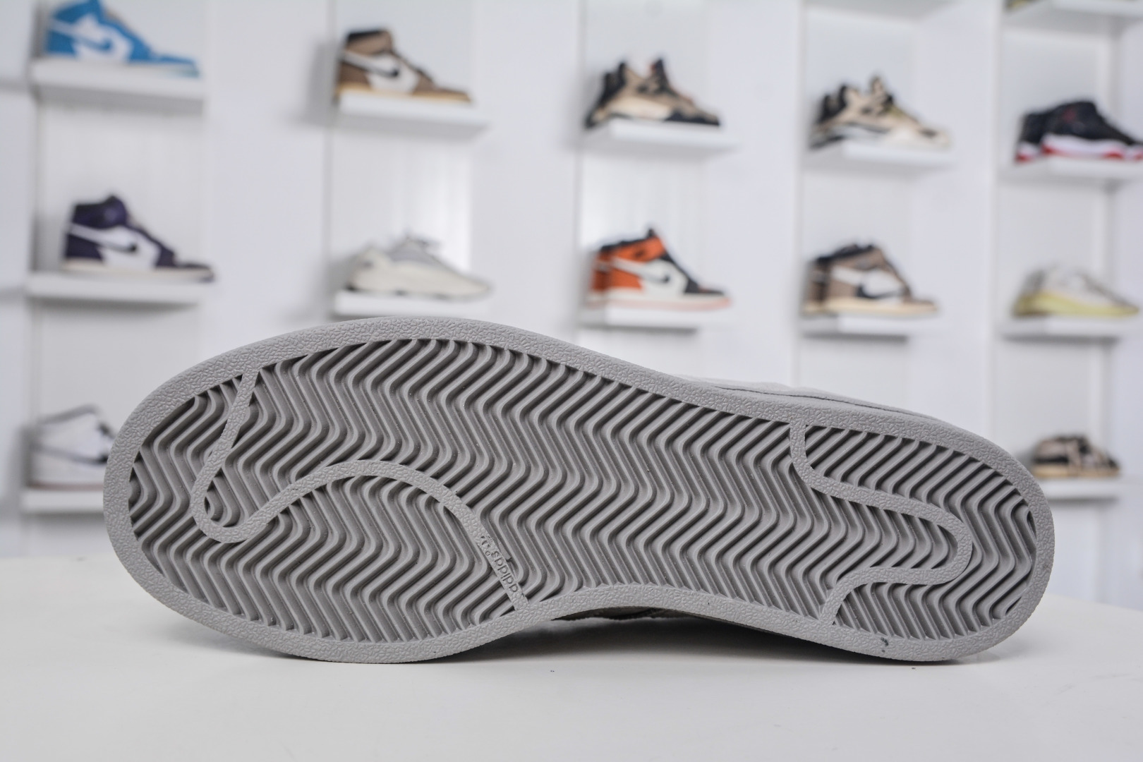 Adidas Originals Superstar Grey Suede Leather Sneakers: Original Company Grade 5 cmp i1757609465549 5989 0 4