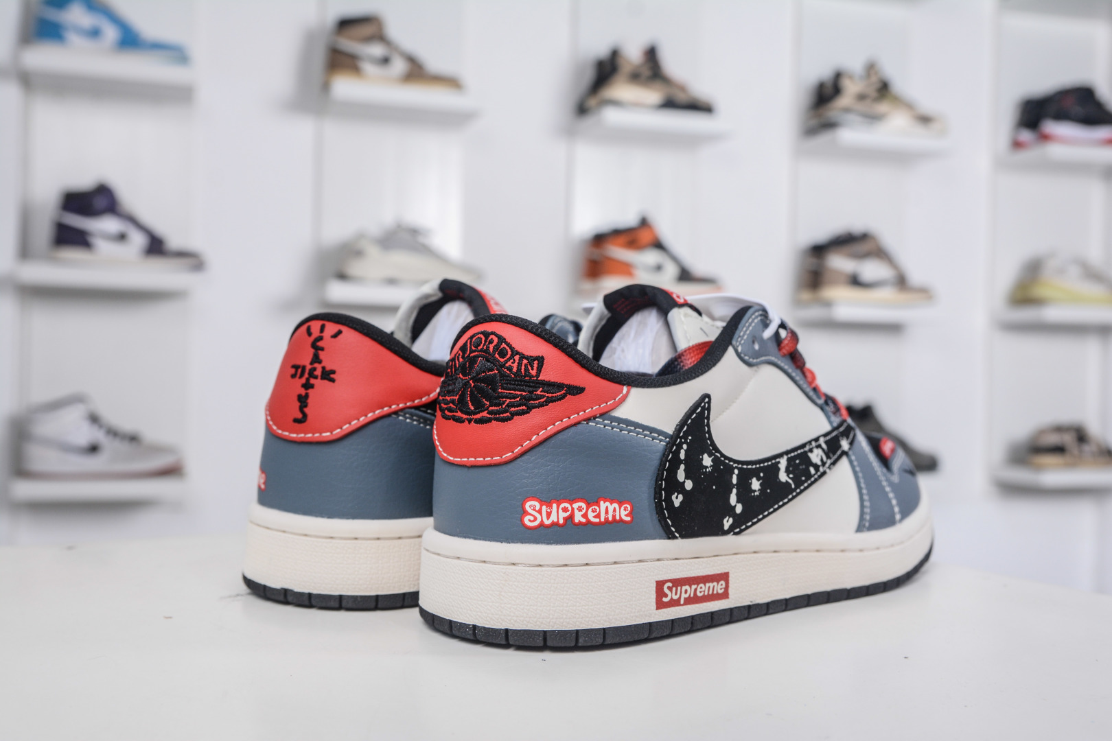 TS x Air Jordan x Supreme Air Jordan 1 Low - White, Grey & Black 6 cmp i1757609860638 7608 0 5