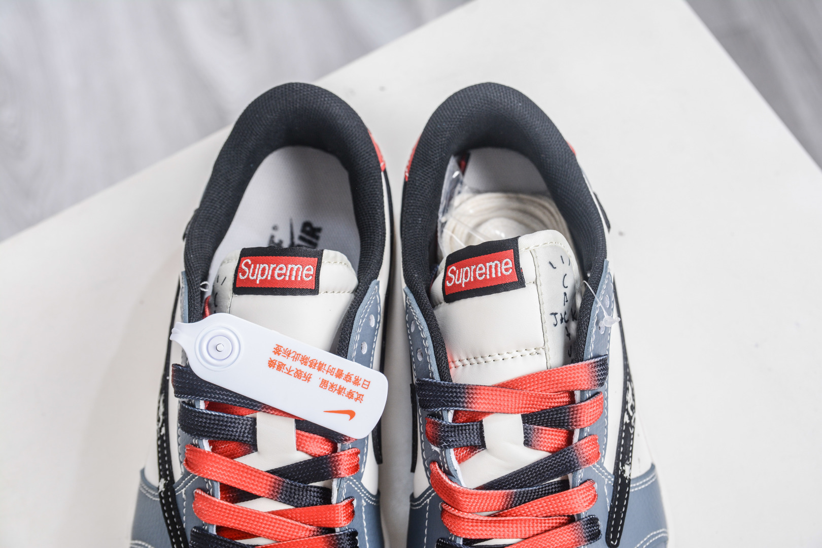 TS x Air Jordan x Supreme Air Jordan 1 Low - White, Grey & Black 8 cmp i1757609860703 5953 0 7