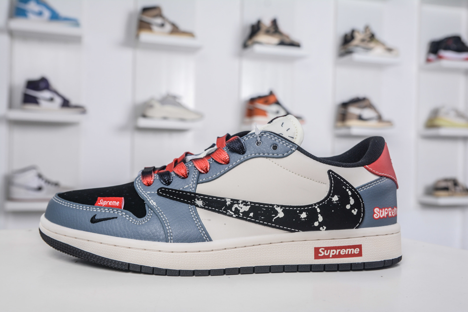TS x Air Jordan x Supreme Air Jordan 1 Low - White, Grey & Black 1 cmp i1757609860703 6768 0 0