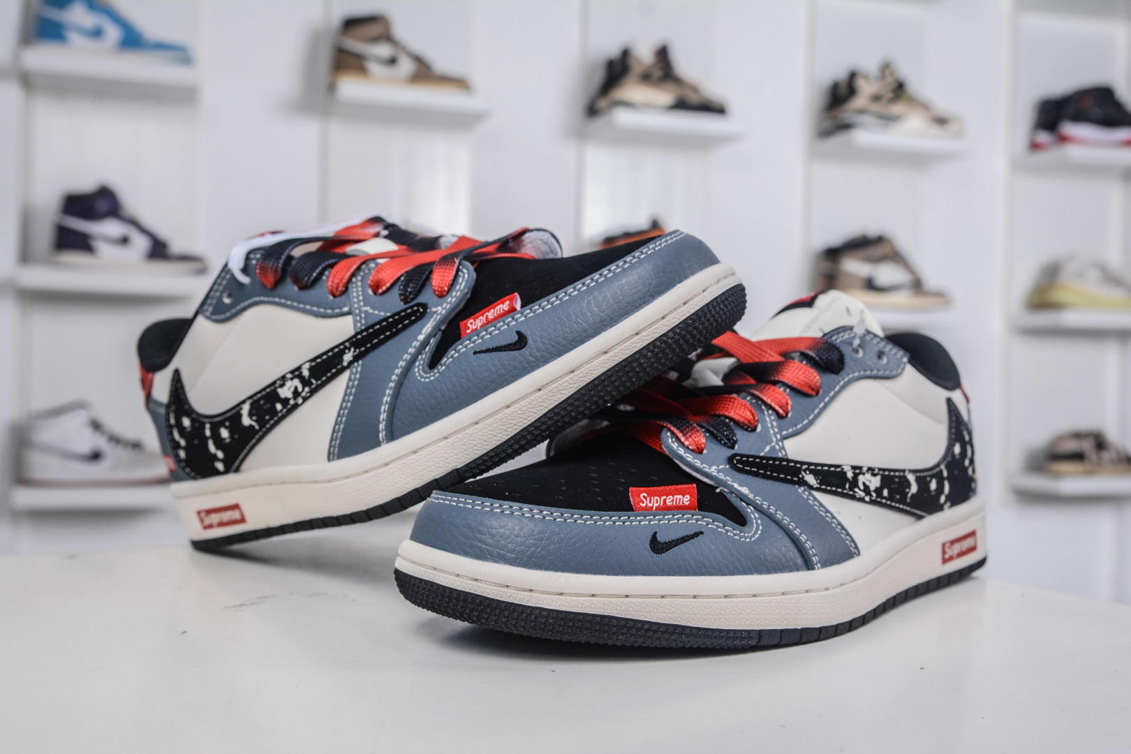 TS x Air Jordan x Supreme Air Jordan 1 Low - White, Grey & Black 4 cmp i1757609863298 2818 0 3