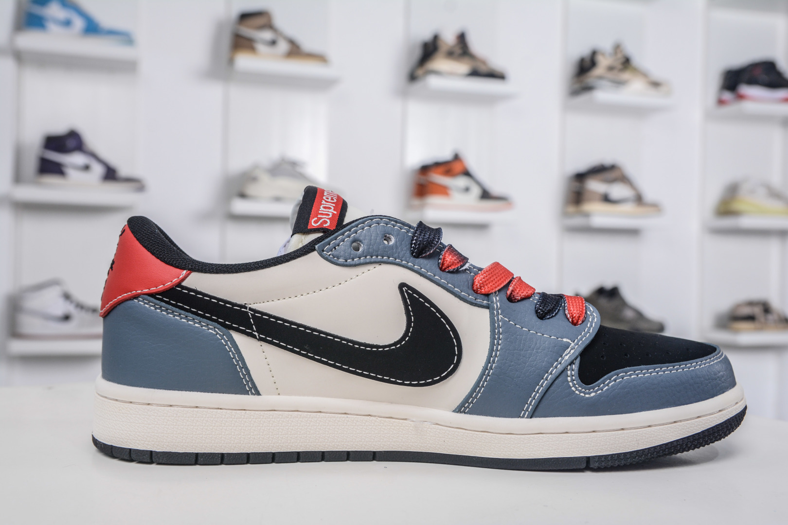 TS x Air Jordan x Supreme Air Jordan 1 Low - White, Grey & Black 3 cmp i1757609863307 5959 0 2