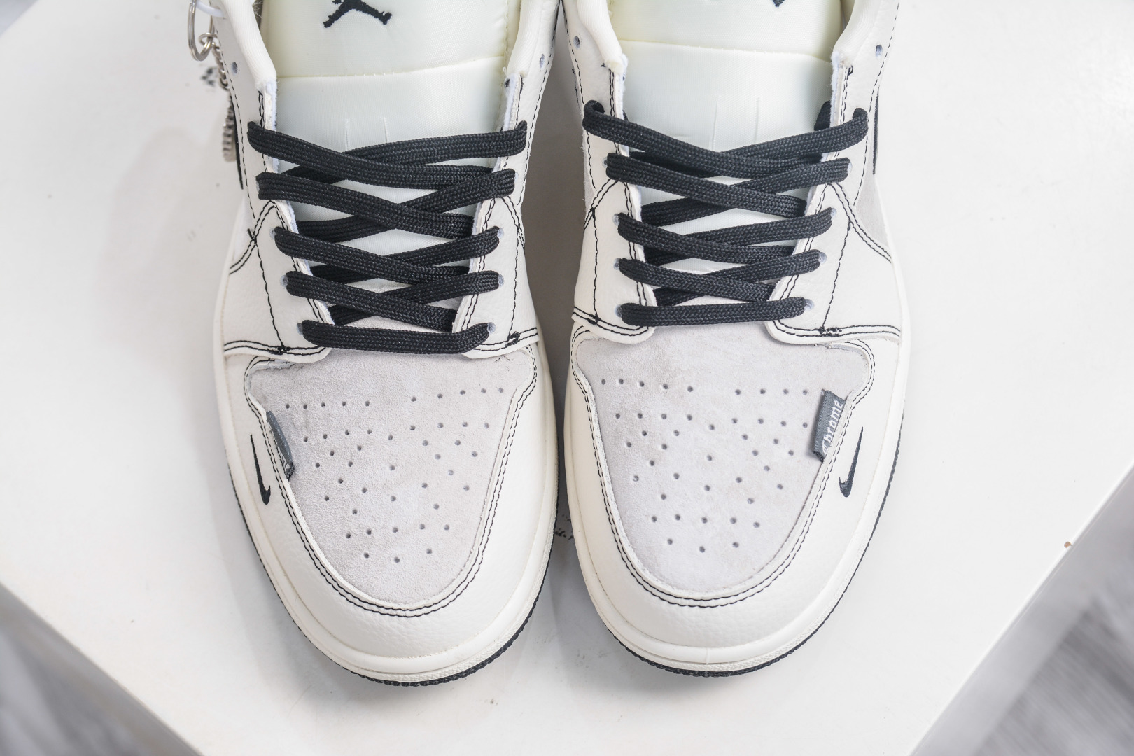 Air Jordan 1 Low x Chrome Hearts White Gray Custom Sneakers 9 cmp i1757609916681 3963 0 8