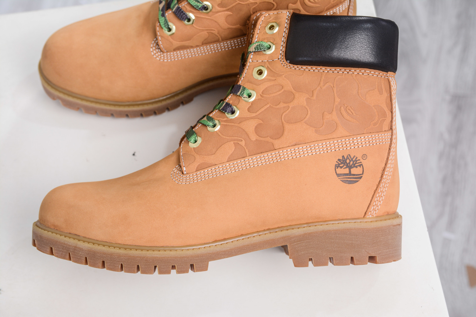 380 Timberland x Bape x Undefeated 添柏岚/天伯伦 猿人头 不败 三方联名限量款