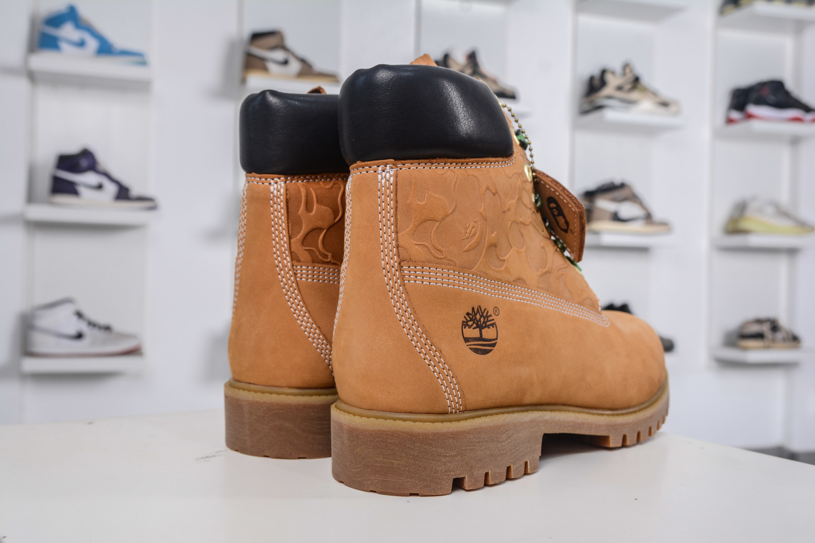 380 Timberland x Bape x Undefeated 添柏岚/天伯伦 猿人头 不败 三方联名限量款