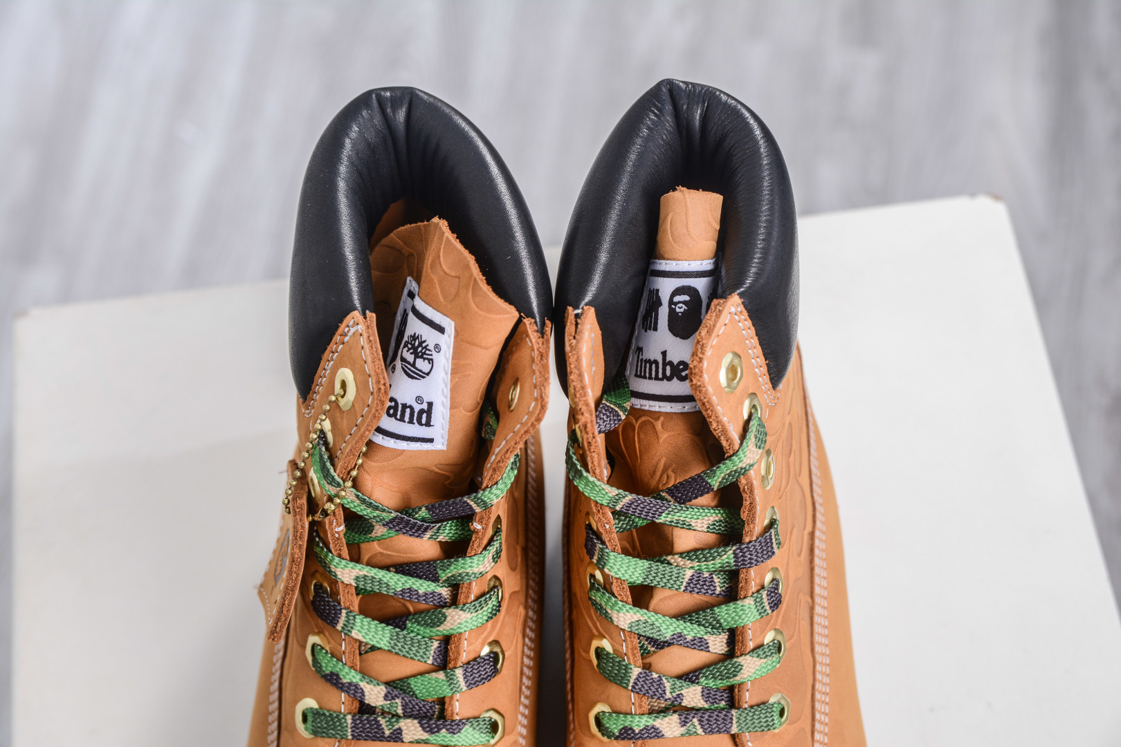 380 Timberland x Bape x Undefeated 添柏岚/天伯伦 猿人头 不败 三方联名限量款