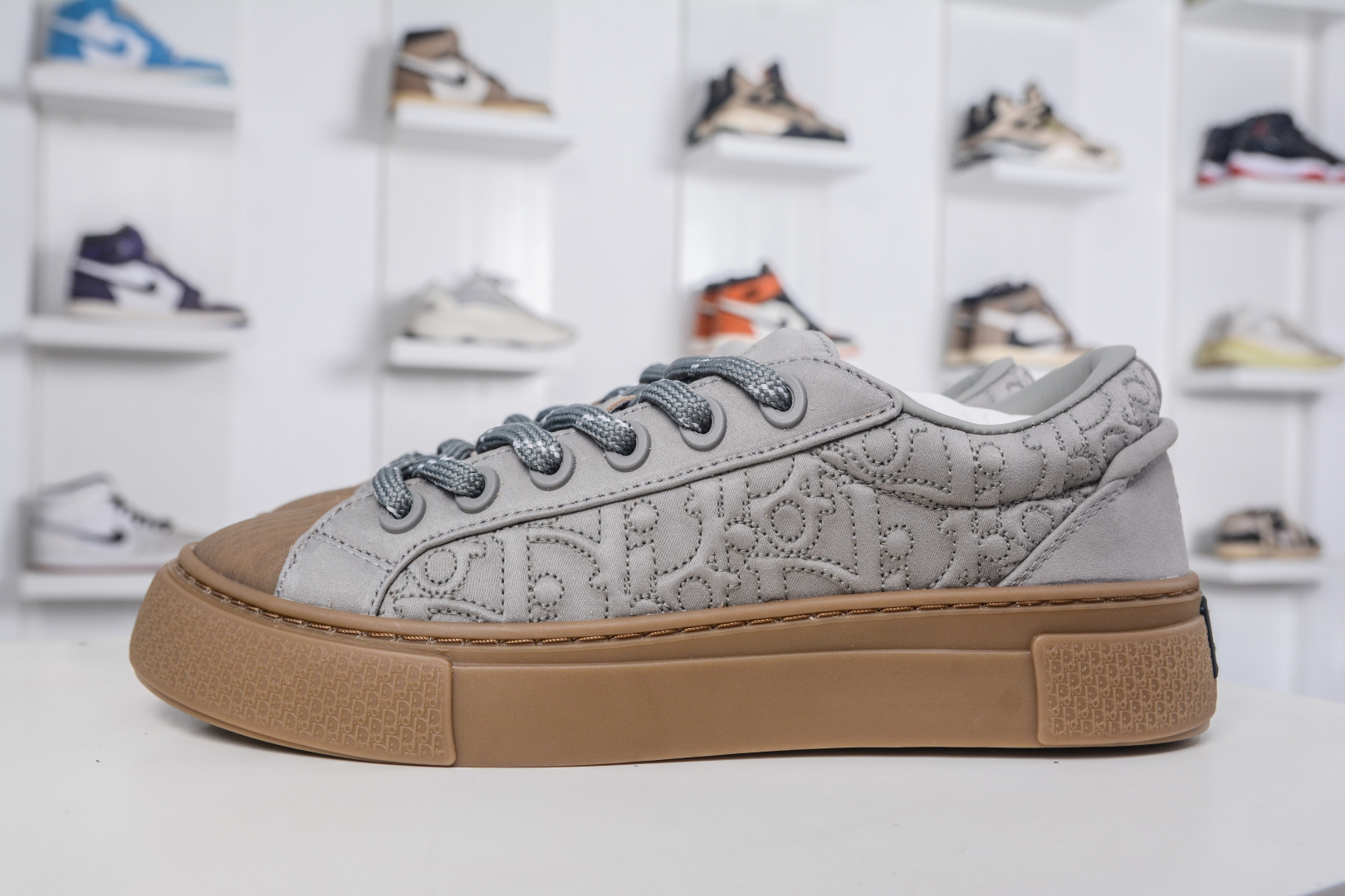 Dior B33 Grey Printed Lace-Up Fashion Sneakers - Premium Quality, Stylish & Durable 2 cmp i1757610689504 2912 0 0