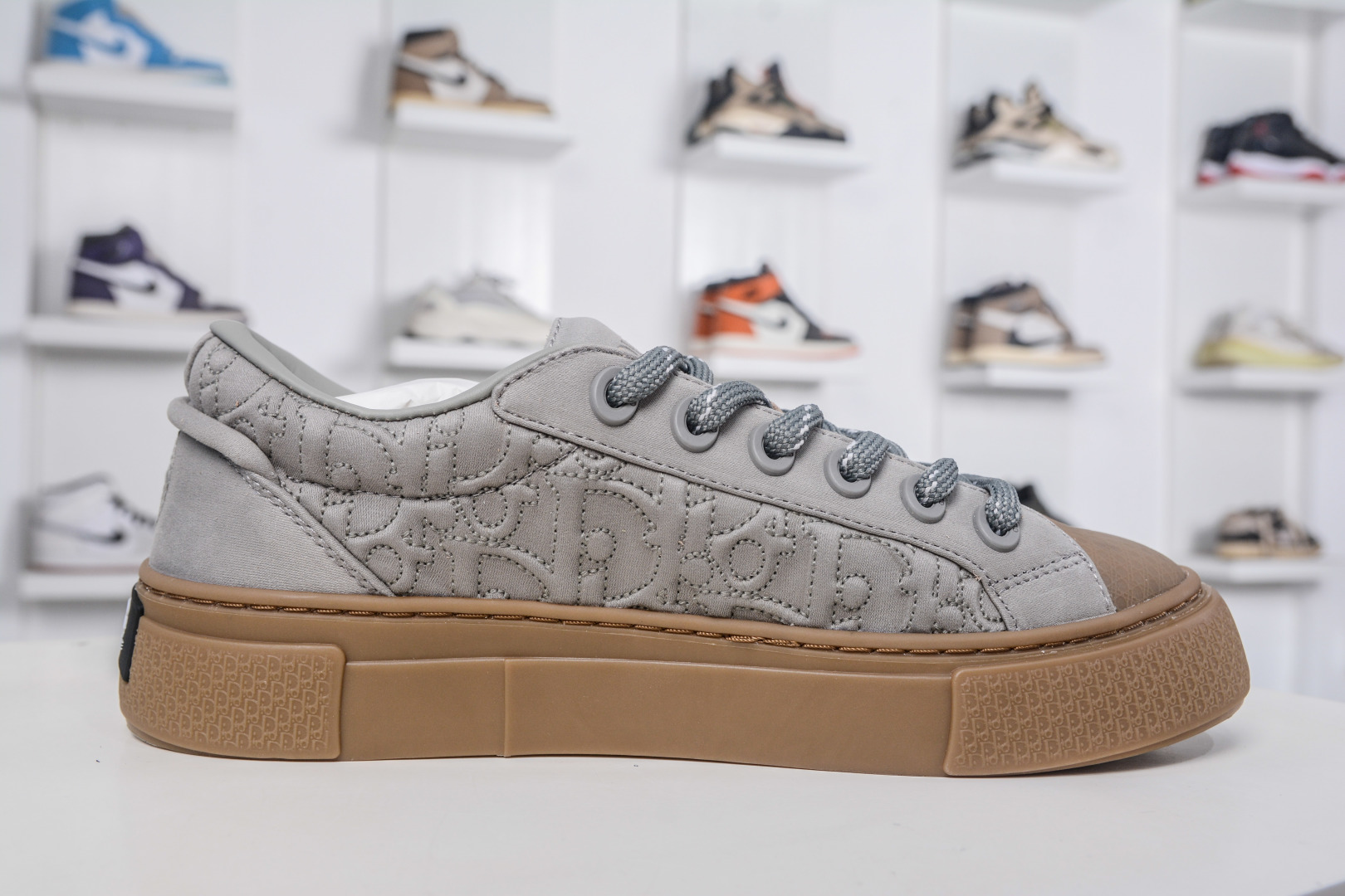 Dior B33 Grey Printed Lace-Up Fashion Sneakers - Premium Quality, Stylish & Durable 4 cmp i1757610690472 7431 0 2