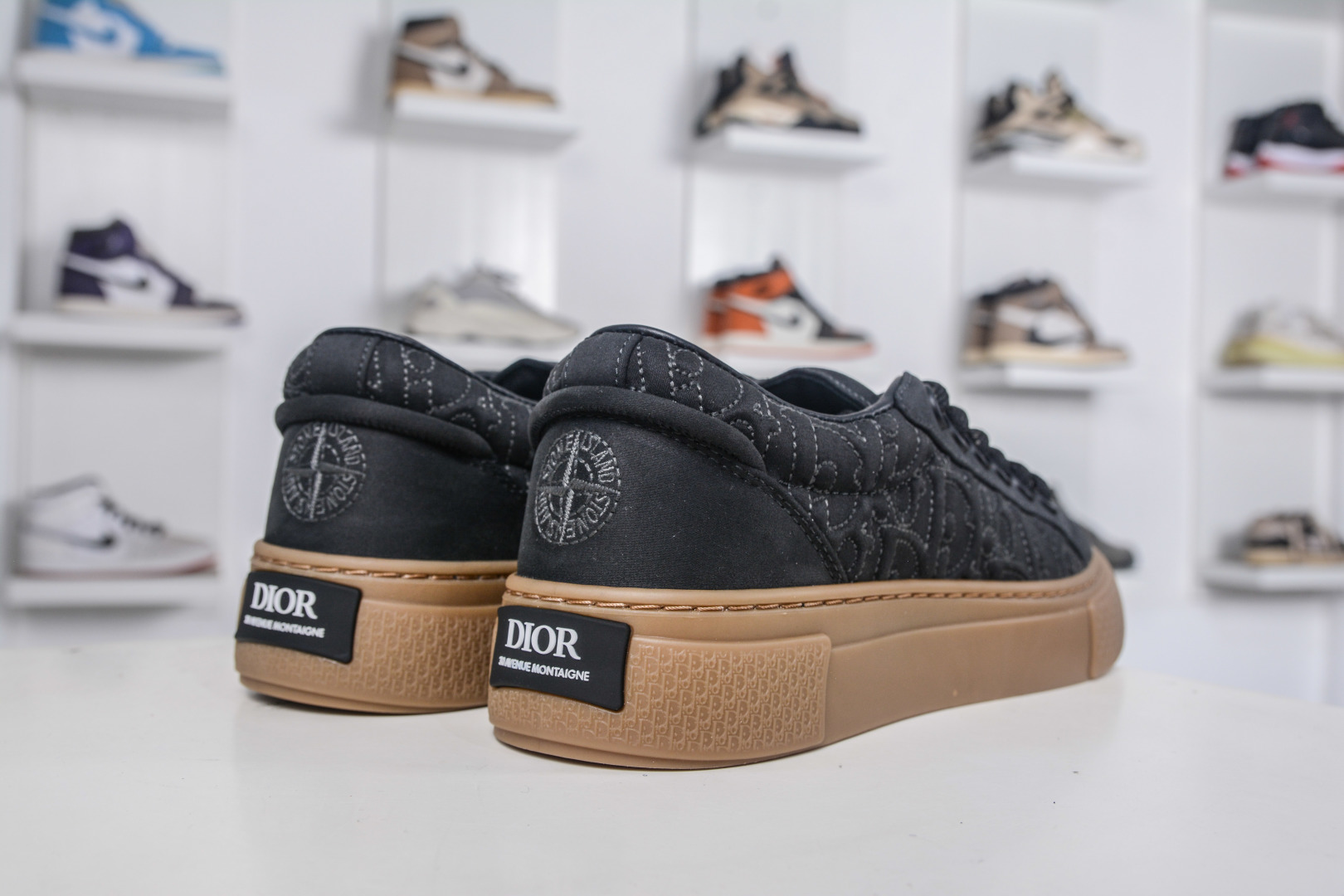 Dior B33 Men's Black Suede Printed Lace-Up Fashion Sneakers Tennis Shoes 7 cmp i1757610756020 7135 0 5